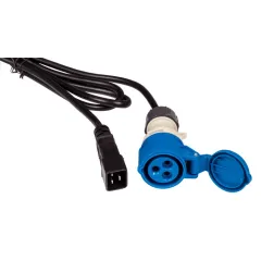 Шнур питания Lanmaster LAN-PP9F/20-2.5-BK C20-I309 (f) проводник.:3x2.5мм2 2.5м 220В 16А (упак.:1шт) черный