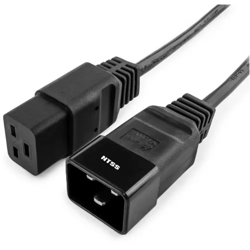 Шнур питания NTSS NTSS-PC19202 C19-C20 проводник.:3x1.5мм2 3м 220/250В 16А черный