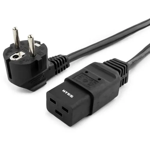 Шнур питания NTSS NTSS-PC19771 C19-Schuko проводник.:3x1.5мм2 1.8м 220/250В 16А черный