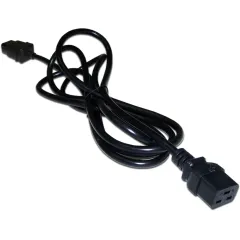 Шнур питания Lanmaster LAN-PP19/20-0.5-BK C19-C20 проводник.:3x1.5мм2 0.5м 250В 16А черный