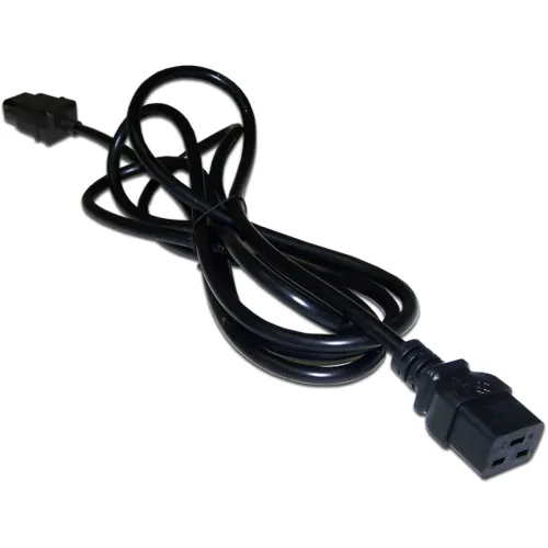 Шнур питания Lanmaster LAN-PP19/20-0.5-BK C19-C20 проводник.:3x1.5мм2 0.5м 250В 16А черный