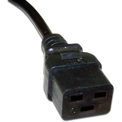 Шнур питания Lanmaster LAN-PP19/20-0.5-BK C19-C20 проводник.:3x1.5мм2 0.5м 250В 16А черный