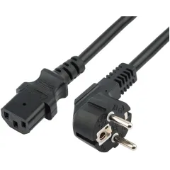 Шнур питания Rexant 11-1131 C13-Schuko проводник.:3x0.75мм2 1.8м 220В 3А черный