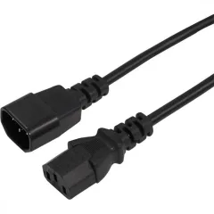 Шнур питания Rexant 11-1161 C13-С14 проводник.:3x0.75мм2 1.5м 220В 6А черный