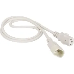 Шнур питания Lanmaster LAN-PP13/14-1.8-WH C14-C13 проводник.:3x0.75мм2 1.8м 250В 10А белый