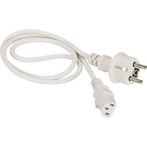 Шнур питания Lanmaster LAN-PP13/SH-1.0-WH C13-Schuko проводник.:3x0.75мм2 1м 220В 10А белый