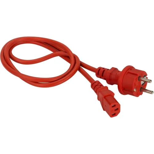 Шнур питания Lanmaster LAN-PP13/SH-10-RD C13-Schuko проводник.:3x0.75мм2 10м 220В 10А красный