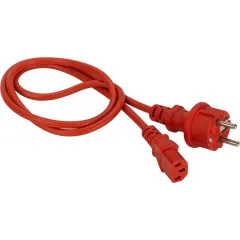 Шнур питания Lanmaster LAN-PP13/SH-3.0-RD C13-Schuko проводник.:3x0.75мм2 3м 220В 10А красный