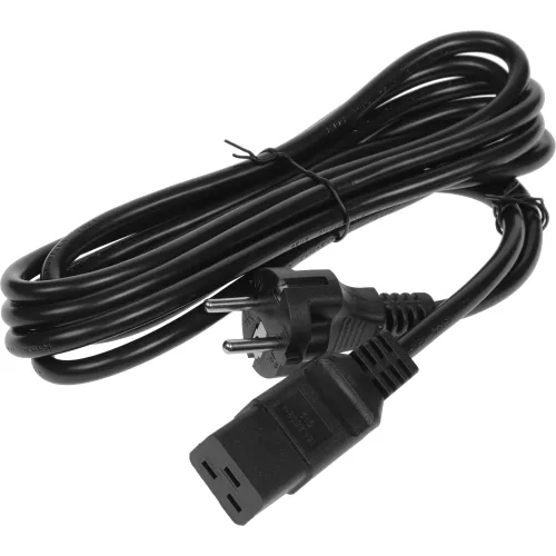 Шнур питания Lanmaster LAN-PP19/SH-3.0-BK C19-Schuko проводник.:3x1.5мм2 3м 220В 16А черный