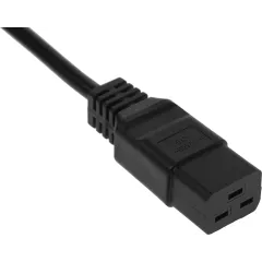 Шнур питания Lanmaster LAN-PP19/SH-3.0-BK C19-Schuko проводник.:3x1.5мм2 3м 220В 16А черный