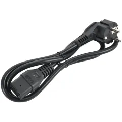 Шнур питания ITK PC-C19D-1M C19-Schuko проводник.:3x1.5мм2 1м 230В 16А черный