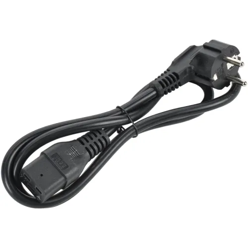 Шнур питания ITK PC-C19D-1M C19-Schuko проводник.:3x1.5мм2 1м 230В 16А черный