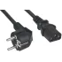 Шнур питания Cabeus PC-186-VDE-1.8M C13-Schuko проводник.:3x0.75мм2 1.8м 220/250В 6А черный