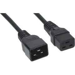 Шнур питания Cabeus PC-IEC19-IEC20-1.8M C19-C20 проводник.:3x1.5мм2 1.8м 220/250В 16А черный