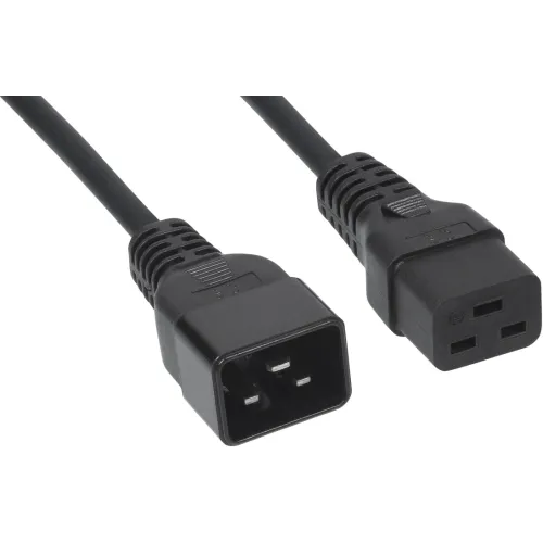 Шнур питания Cabeus PC-IEC19-IEC20-1.8M C19-C20 проводник.:3x1.5мм2 1.8м 220/250В 16А черный