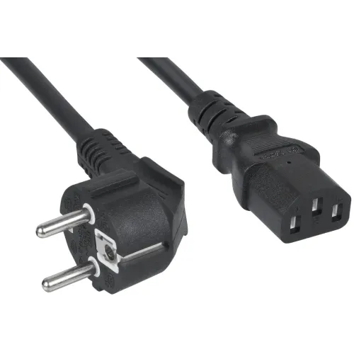 Шнур питания Cabeus PC-186-VDE-5M C13-Schuko проводник.:3x0.75мм2 5м 220/250В 6А черный