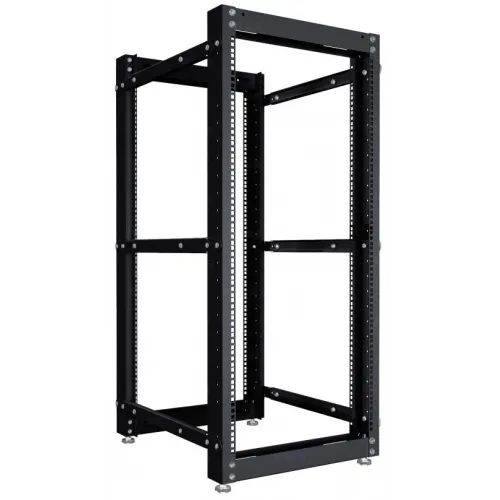 Стойка двухрамная NTSS NTSS-2POR24U/600-1000-BL 24U 550ммx1000мм 600кг черный