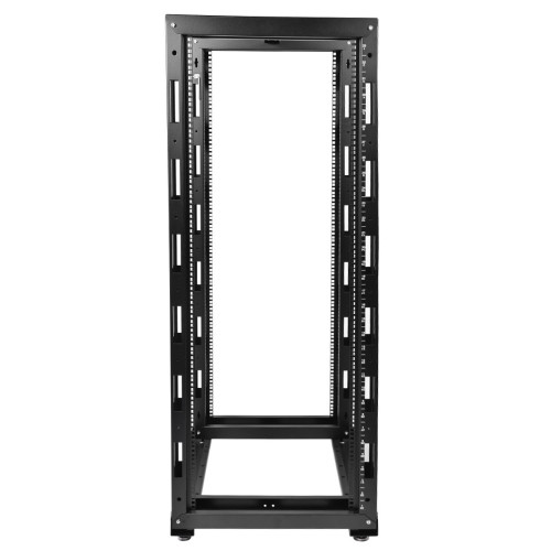 Стойка двухрамная ЦМО СТК-24.2-9005 24U 620ммX800мм направл.под закл.гайки 250кг черный