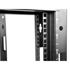 Стойка двухрамная ЦМО СТК-24.2-9005 24U 620ммX800мм направл.под закл.гайки 250кг черный