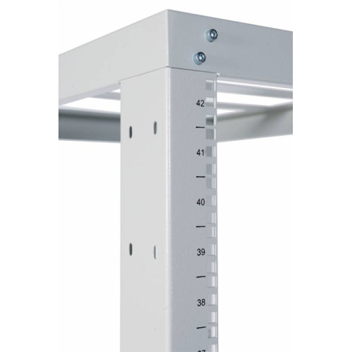 Стойка двухрамная ЦМО СТК-С-42.2.1000 42U 560ммX1280мм направл.под закл.гайки 450кг серый