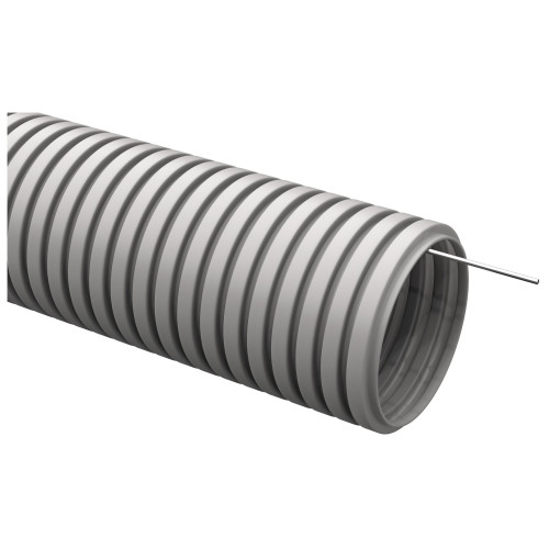 Труба гофр. гибкая ПВХ IEK CTG20-40-K41-015I внеш.D=40мм с протяжкой 15м сер.