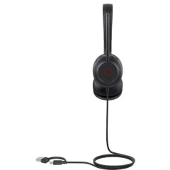 Гарнитура проводная Yealink UH35 Dual UC USB-C/A черный