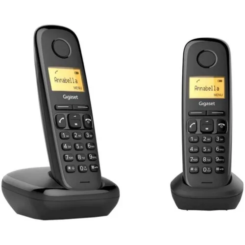 Р/Телефон Dect Gigaset A270 Duo Rus черный (труб. в компл.:2шт) АОН