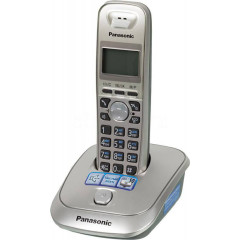 Р/Телефон Dect Panasonic KX-TG2511RUN платиновый/черный АОН