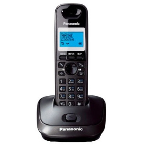 Р/Телефон Dect Panasonic KX-TG2511RUT темно-серый металлик/черный АОН