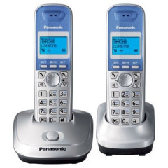 Р/Телефон Dect Panasonic KX-TG2512RUS серебристый (труб. в компл.:2шт) АОН