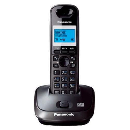 Р/Телефон Dect Panasonic KX-TG2521RUT темно-серый металлик автооветчик АОН