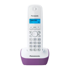 Р/Телефон Dect Panasonic KX-TG1611RUF фиолетовый/белый АОН