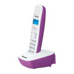 Р/Телефон Dect Panasonic KX-TG1611RUF фиолетовый/белый АОН