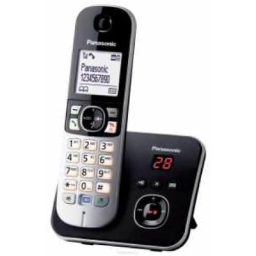 Р/Телефон Dect Panasonic KX-TG6821RUB черный автооветчик АОН