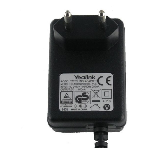 Блок питания Yealink 5VDC.600MA