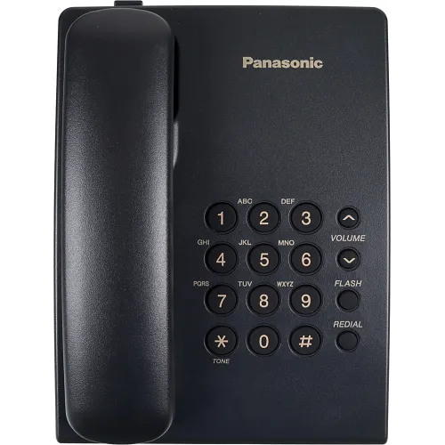 Телефон проводной Panasonic KX-TS2350RUB черный