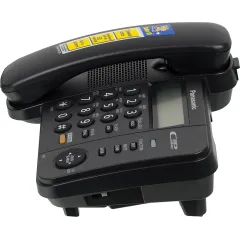 Телефон проводной Panasonic KX-TS2358RUB черный